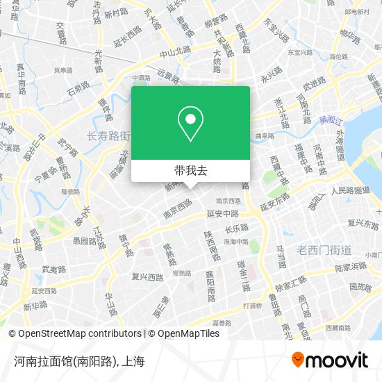 河南拉面馆(南阳路)地图