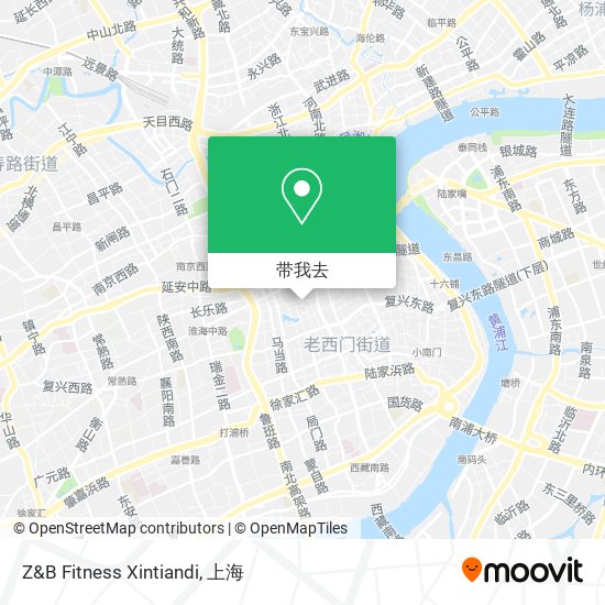 Z&B Fitness Xintiandi地图