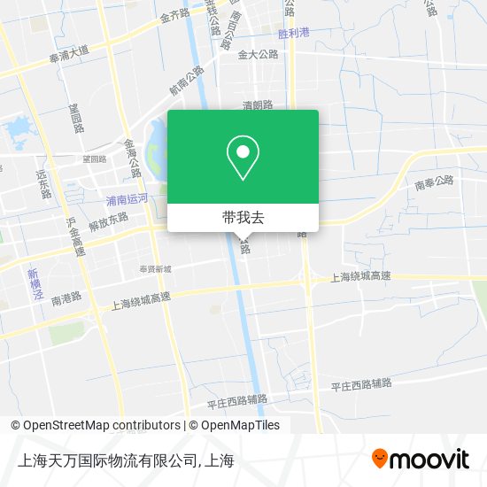 上海天万国际物流有限公司地图