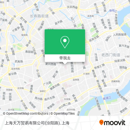 上海天万贸易有限公司(汾阳路)地图