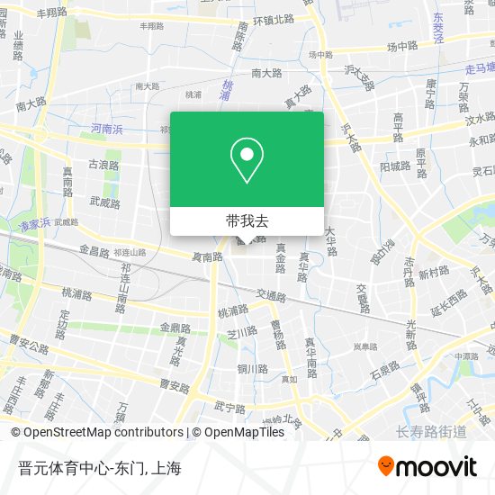 晋元体育中心-东门地图