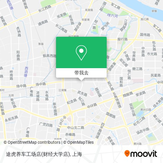 途虎养车工场店(财经大学店)地图