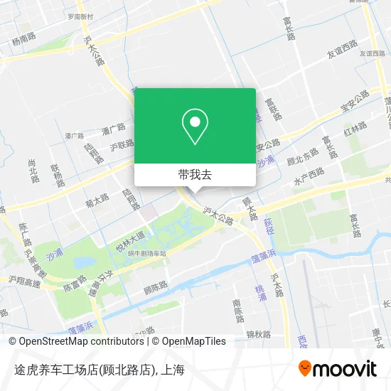 途虎养车工场店(顾北路店)地图