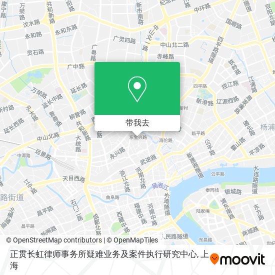 正贯长虹律师事务所疑难业务及案件执行研究中心地图