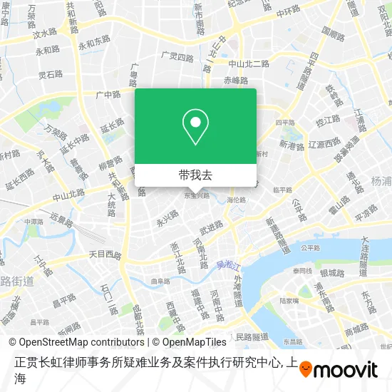 正贯长虹律师事务所疑难业务及案件执行研究中心地图
