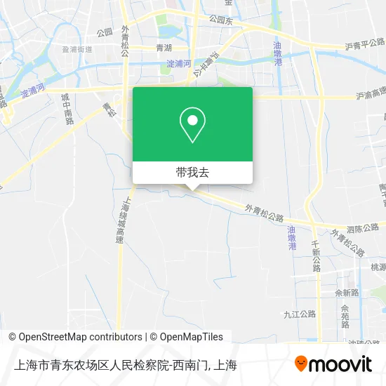上海市青东农场区人民检察院-西南门地图