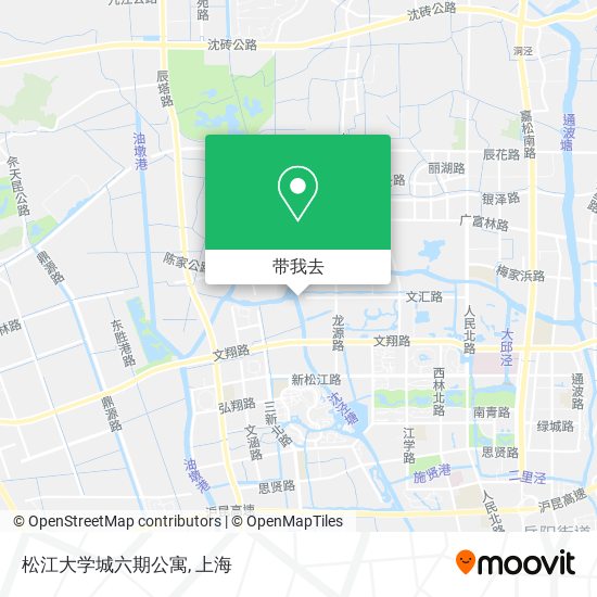 松江大学城六期公寓地图