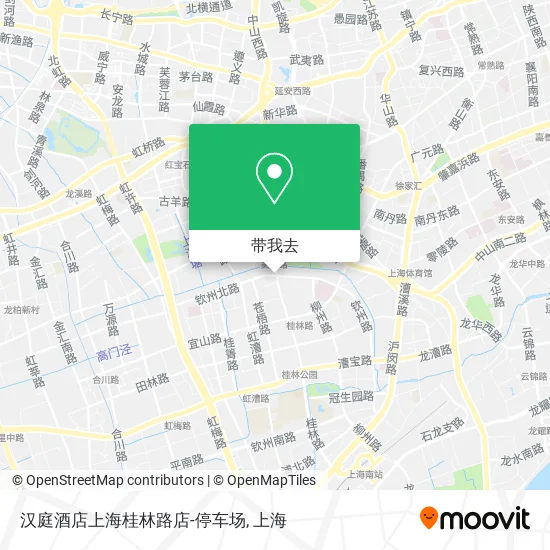 汉庭酒店上海桂林路店-停车场地图