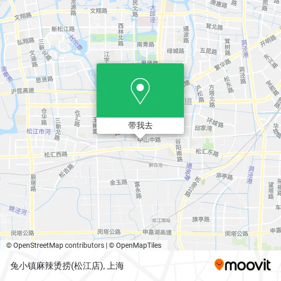 兔小镇麻辣烫捞(松江店)地图