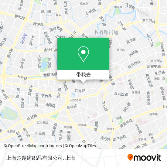 上海楚越纺织品有限公司地图