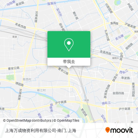 上海万成物资利用有限公司-南门地图