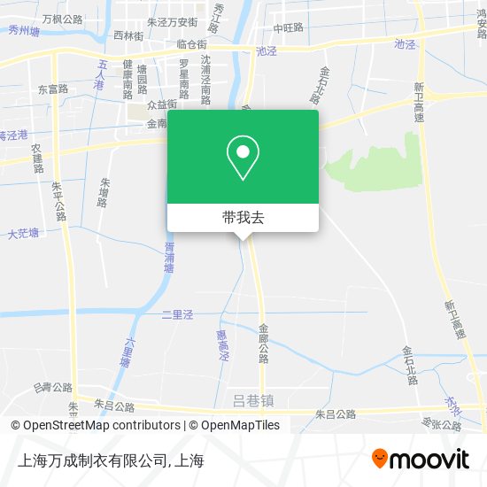 上海万成制衣有限公司地图