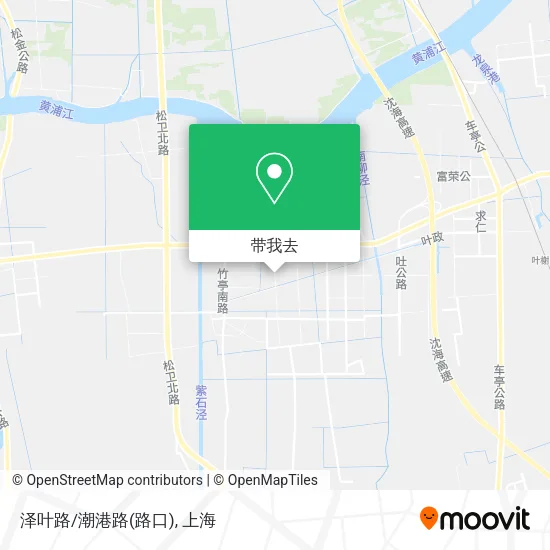 泽叶路/潮港路(路口)地图