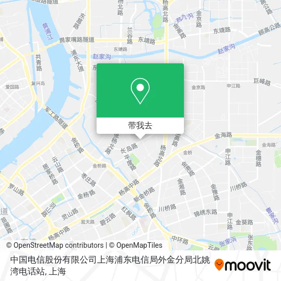 中国电信股份有限公司上海浦东电信局外金分局北姚湾电话站地图