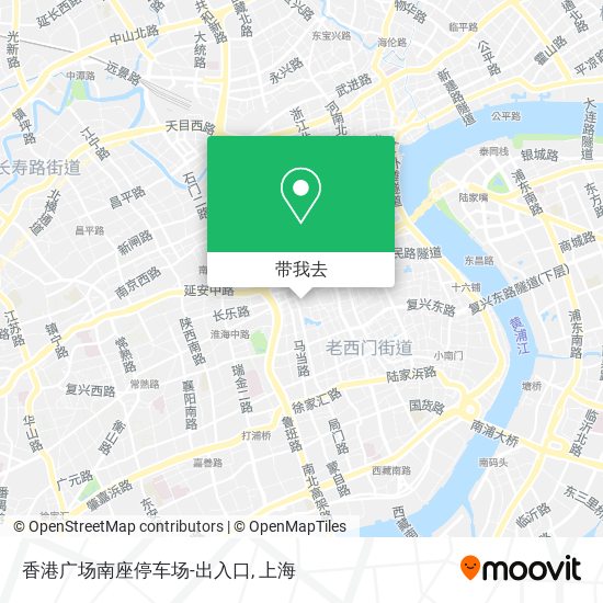 香港广场南座停车场-出入口地图