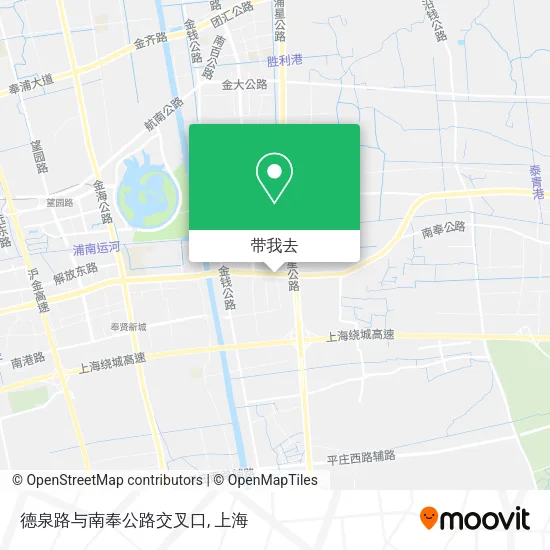 德泉路与南奉公路交叉口地图