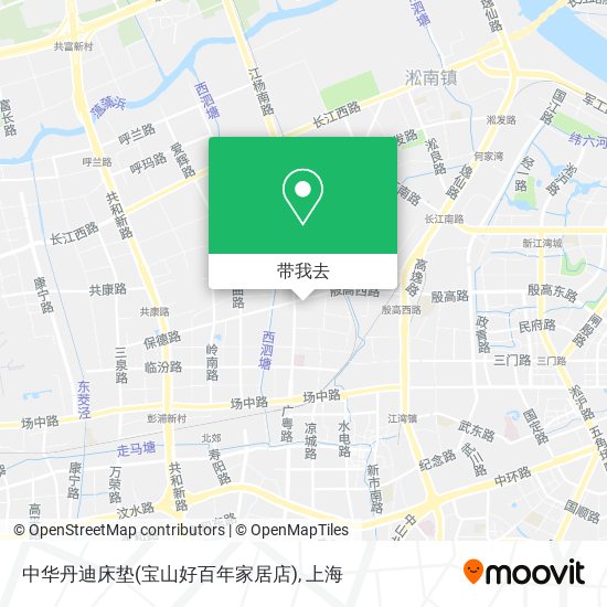 中华丹迪床垫(宝山好百年家居店)地图