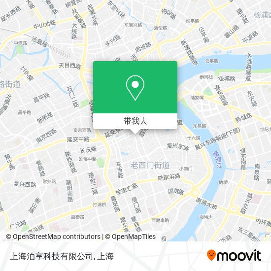 上海泊享科技有限公司地图