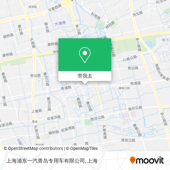 上海浦东一汽青岛专用车有限公司地图