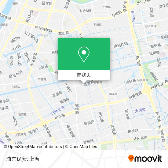 浦东保安地图