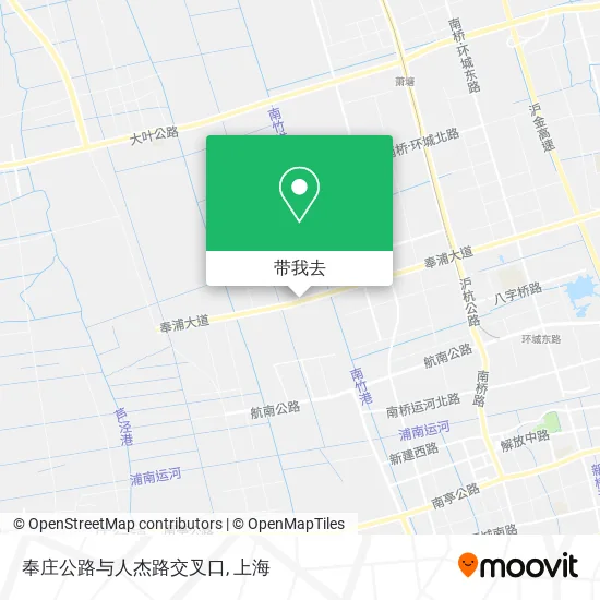 奉庄公路与人杰路交叉口地图