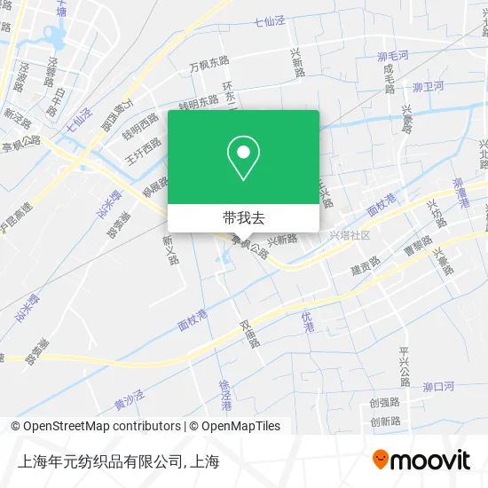 上海年元纺织品有限公司地图