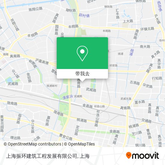 上海振环建筑工程发展有限公司地图