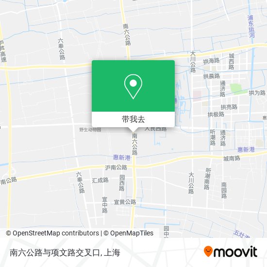 南六公路与项文路交叉口地图