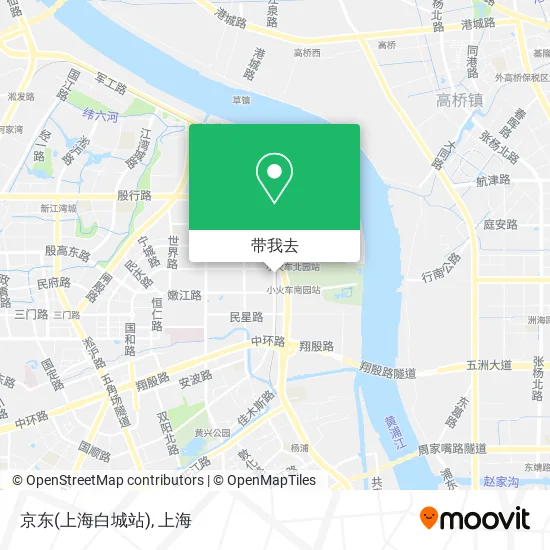 京东(上海白城站)地图