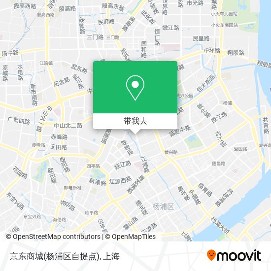 京东商城(杨浦区自提点)地图