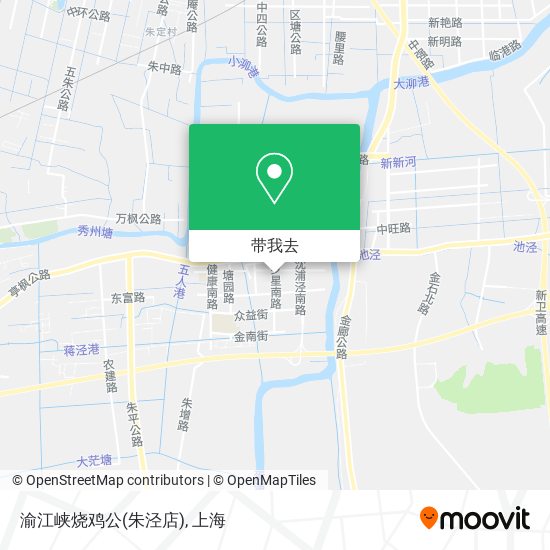 渝江峡烧鸡公(朱泾店)地图