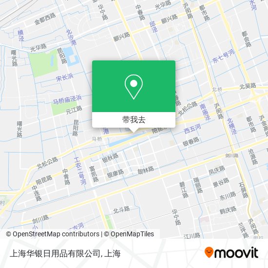 上海华银日用品有限公司地图