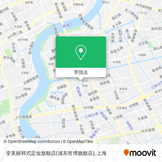 变美丽韩式定妆旗舰店(浦东世博旗舰店)地图