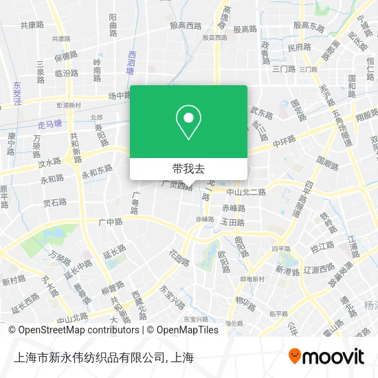上海市新永伟纺织品有限公司地图