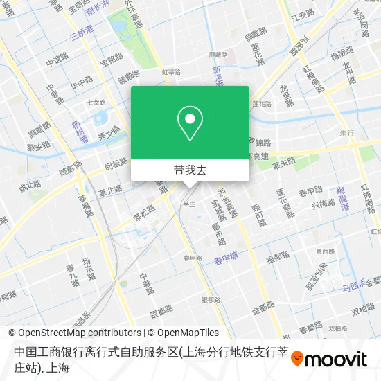 中国工商银行离行式自助服务区(上海分行地铁支行莘庄站)地图