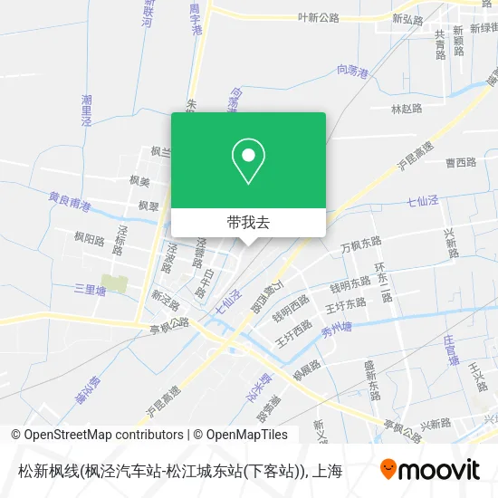 松新枫线(枫泾汽车站-松江城东站(下客站))地图