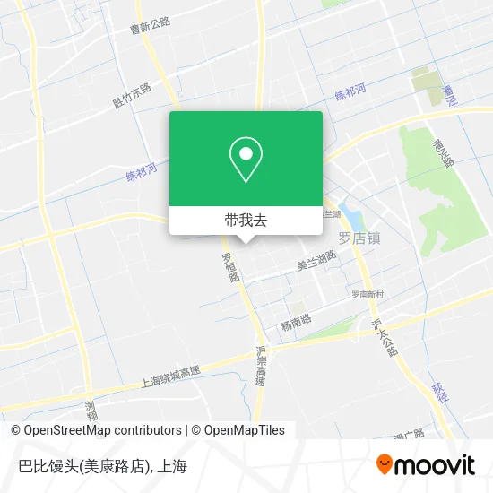 巴比馒头(美康路店)地图