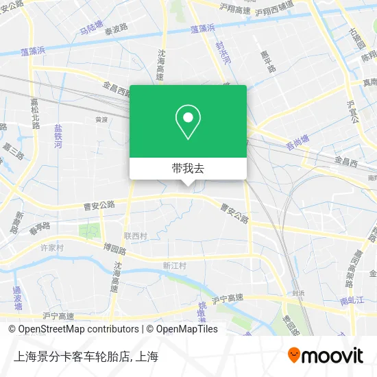 上海景分卡客车轮胎店地图