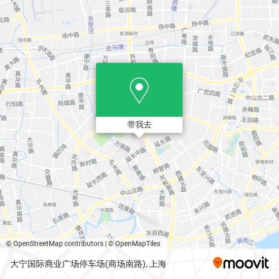大宁国际商业广场停车场(商场南路)地图