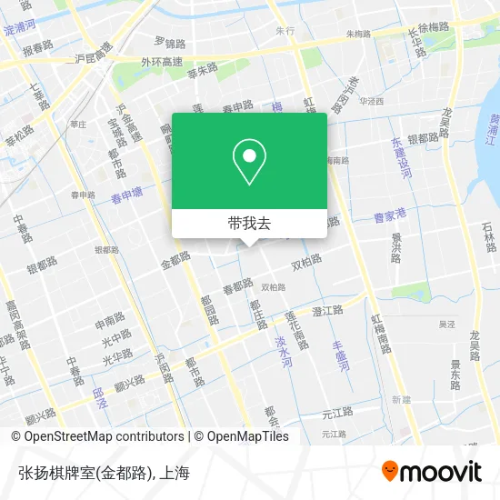 张扬棋牌室(金都路)地图