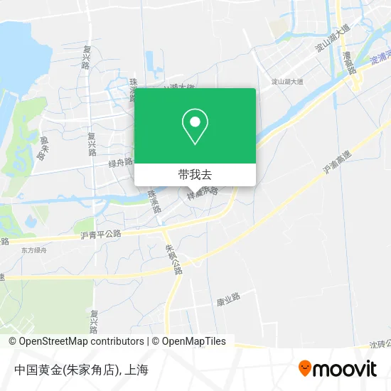 中国黄金(朱家角店)地图