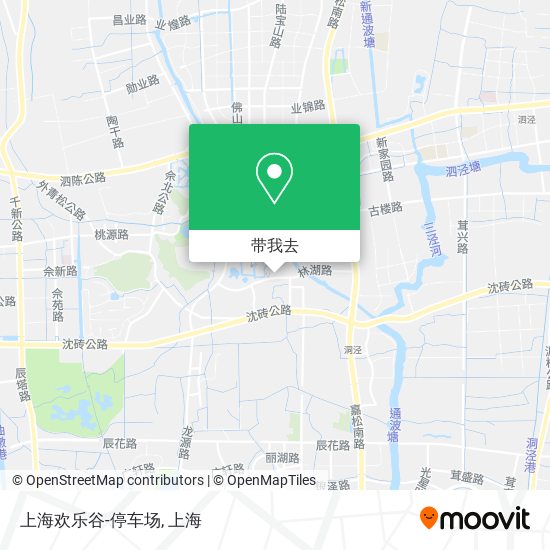 上海欢乐谷-停车场地图