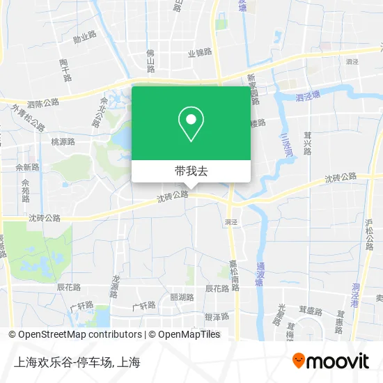 上海欢乐谷-停车场地图