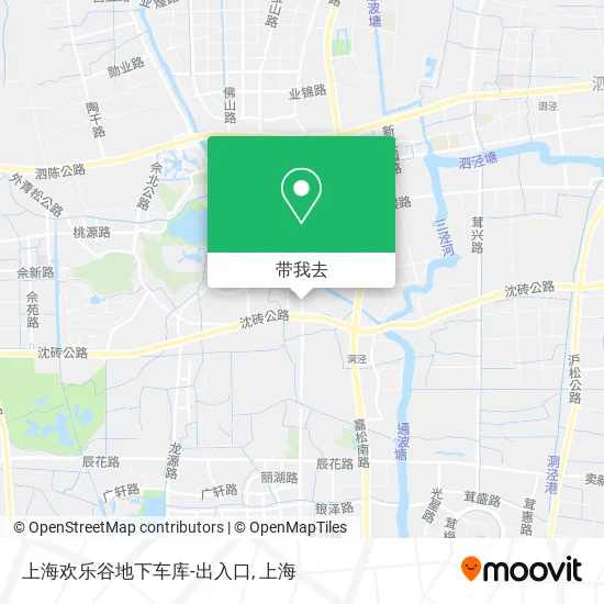 上海欢乐谷地下车库-出入口地图