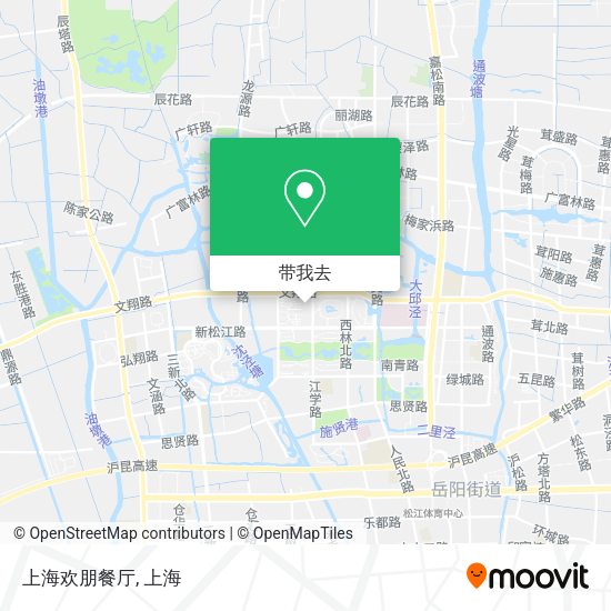 上海欢朋餐厅地图