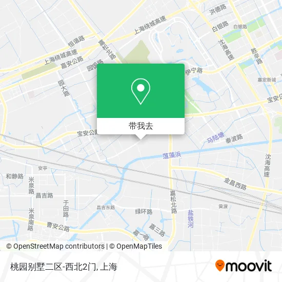 桃园别墅二区-西北2门地图