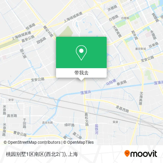 桃园别墅1区南区(西北2门)地图