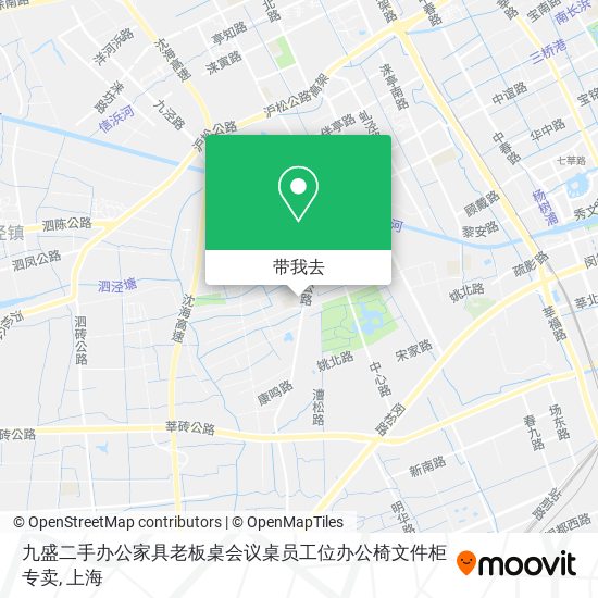 九盛二手办公家具老板桌会议桌员工位办公椅文件柜专卖地图