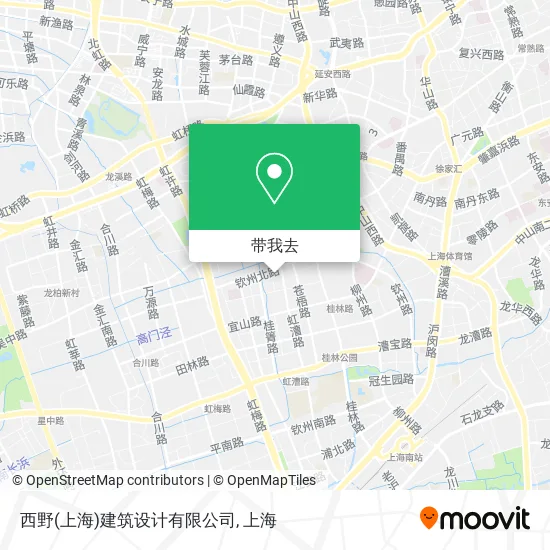 西野(上海)建筑设计有限公司地图
