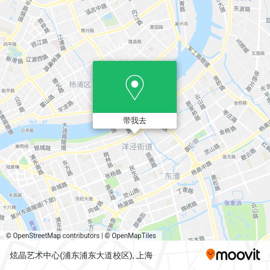 炫晶艺术中心(浦东浦东大道校区)地图